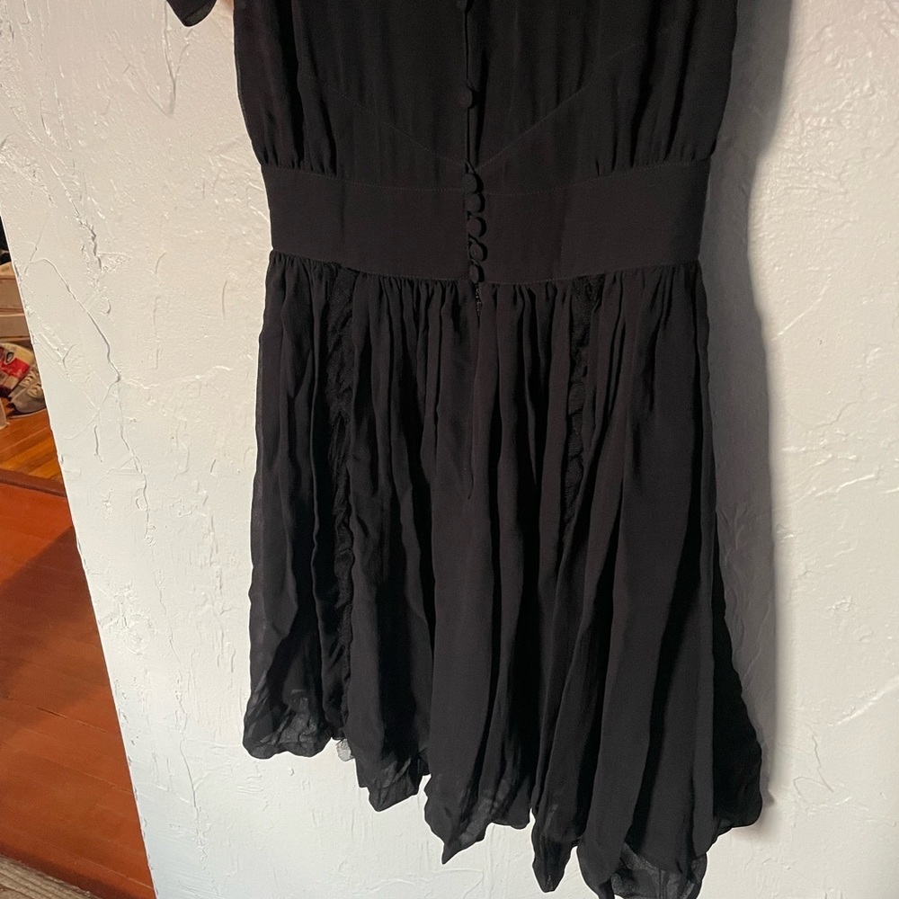 Fendi Black Whimsigoth Dark Academia Witchy Goth Romantic Romantasy Bubble Dress - Picture 10 of 15
